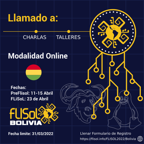 FLisOL Bolivia 2022(Llamado charlas y talleres)