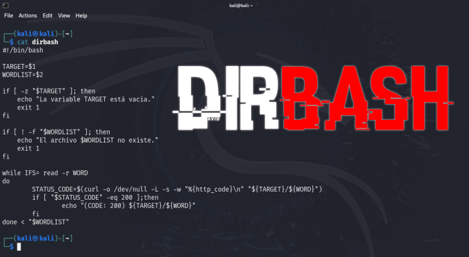 Como hacer un DIRB simple con bash scripting (DIRBASH)